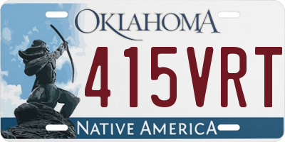 OK license plate 415VRT
