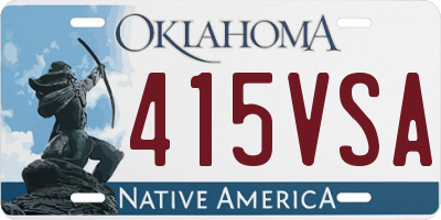 OK license plate 415VSA