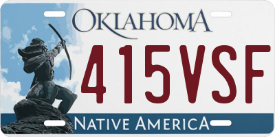 OK license plate 415VSF