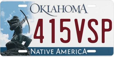 OK license plate 415VSP