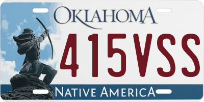 OK license plate 415VSS