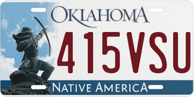 OK license plate 415VSU