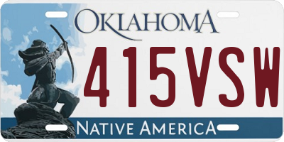 OK license plate 415VSW