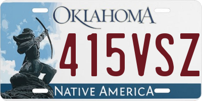 OK license plate 415VSZ
