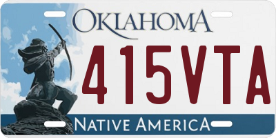 OK license plate 415VTA