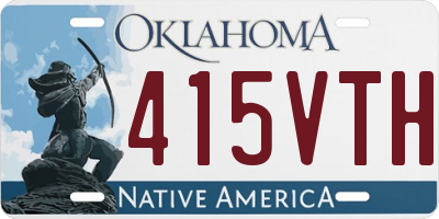 OK license plate 415VTH