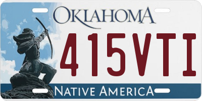 OK license plate 415VTI