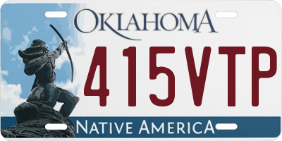 OK license plate 415VTP
