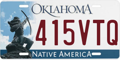 OK license plate 415VTQ