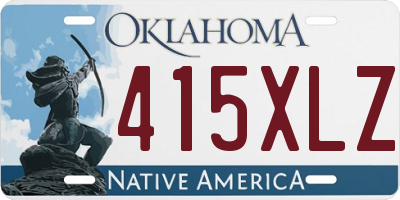 OK license plate 415XLZ