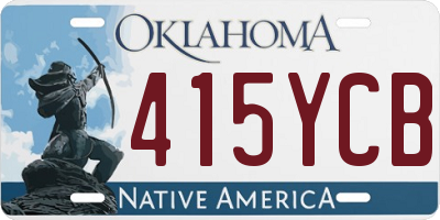 OK license plate 415YCB
