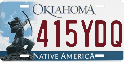 OK license plate 415YDQ