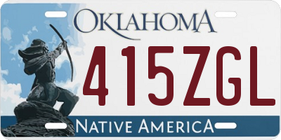 OK license plate 415ZGL