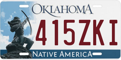 OK license plate 415ZKI