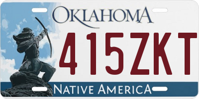 OK license plate 415ZKT