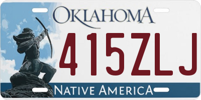 OK license plate 415ZLJ