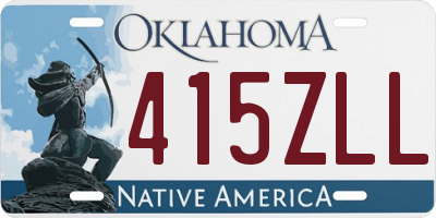 OK license plate 415ZLL