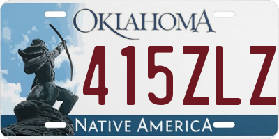 OK license plate 415ZLZ