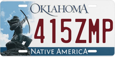 OK license plate 415ZMP
