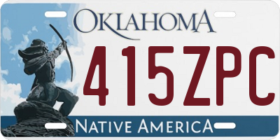 OK license plate 415ZPC