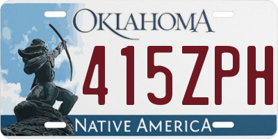 OK license plate 415ZPH