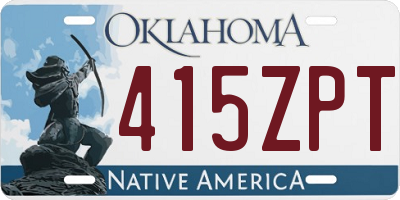 OK license plate 415ZPT