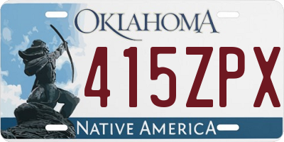 OK license plate 415ZPX