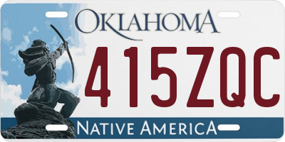 OK license plate 415ZQC