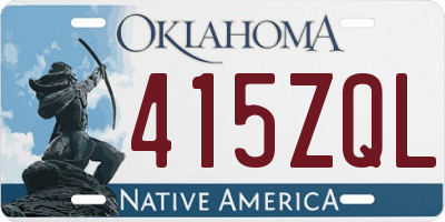 OK license plate 415ZQL