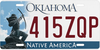 OK license plate 415ZQP