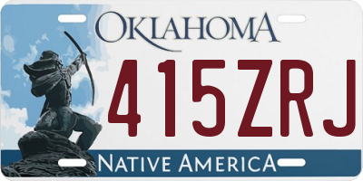 OK license plate 415ZRJ