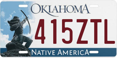 OK license plate 415ZTL