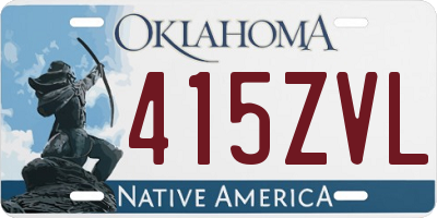 OK license plate 415ZVL