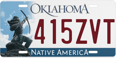 OK license plate 415ZVT