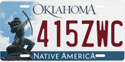 OK license plate 415ZWC