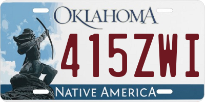 OK license plate 415ZWI