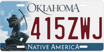 OK license plate 415ZWJ