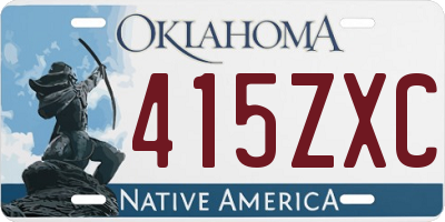 OK license plate 415ZXC