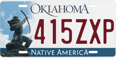 OK license plate 415ZXP