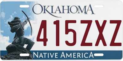 OK license plate 415ZXZ