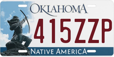 OK license plate 415ZZP