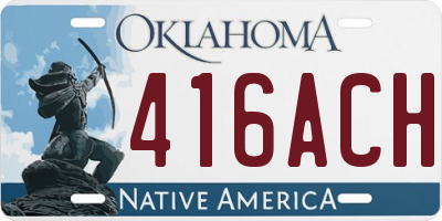OK license plate 416ACH