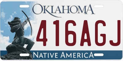 OK license plate 416AGJ