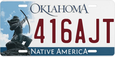 OK license plate 416AJT
