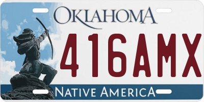 OK license plate 416AMX