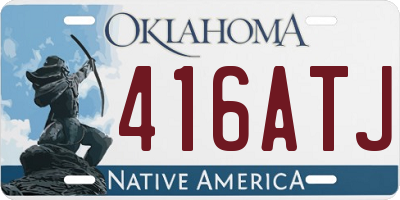 OK license plate 416ATJ