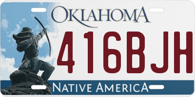 OK license plate 416BJH