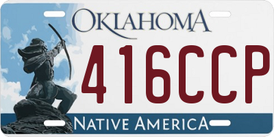 OK license plate 416CCP