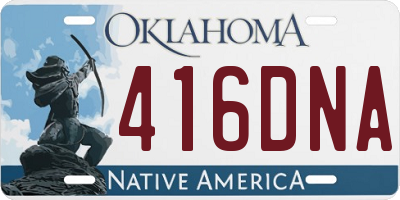 OK license plate 416DNA
