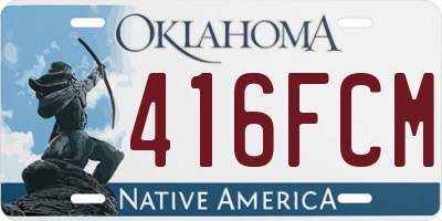 OK license plate 416FCM